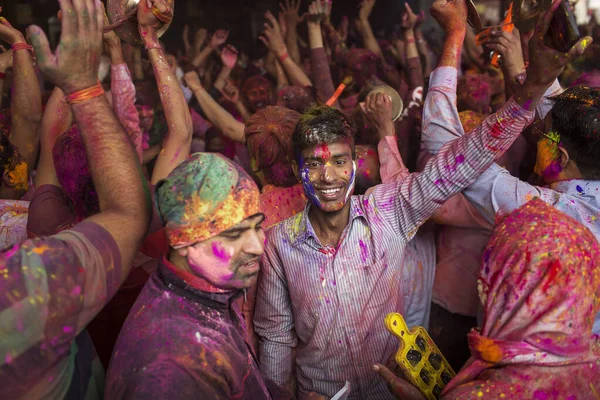 Jaipur India Marzo Gente Del Posto Celebra Festival Holi Marzo — Foto Stock