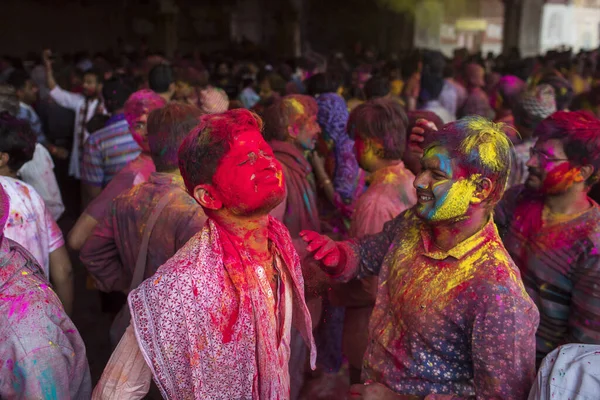 Jaipur Inde Mars Population Locale Célèbre Festival Holi Mars 2020 — Photo