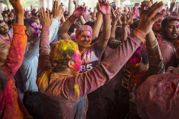 Jaipur India March Local People Celebrate Festival Holi March 2020 — Stock Photo, Image