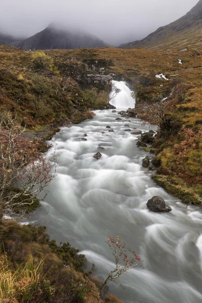 Fairy Pools Rainy Time Glen Brittle Skye Scotlan — Stock Photo, Image