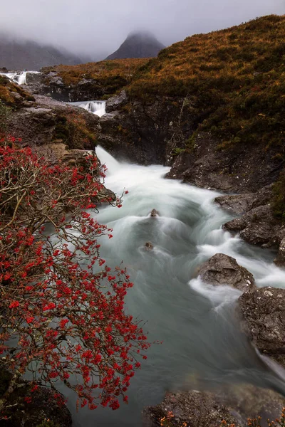 Fairy Pools Rainy Time Glen Brittle Skye Scotlan — Stock Photo, Image