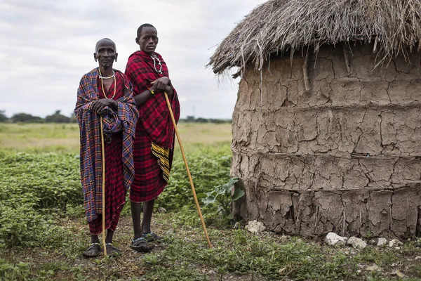 Arusha Tanzania 1St June 2019 Group Masai People Front Threre — Stock Photo, Image