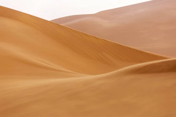 Sahara Del Desierto Con Hermosas Líneas Colores Amanecer Merzouga Marruecos —  Fotos de Stock