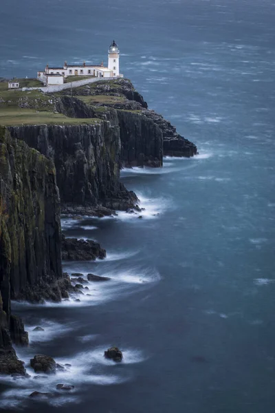 Neist Point Lighthouse Isle Skye Sunset Scotland — Stock Photo, Image