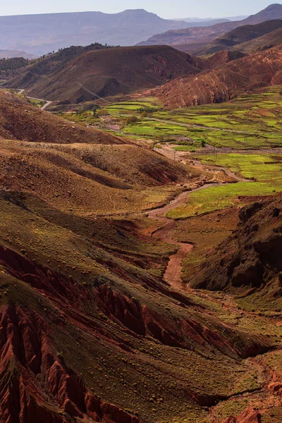 Paisagem Colorida Das Montanhas Atlas Marrocos — Fotografia de Stock