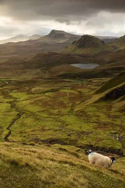 Scenic View Quiraing Mountains Isle Skye Scottish Highlands United Kingdom — Stock Photo, Image