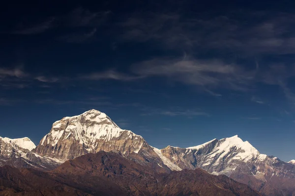 Dhaulagiri Piek Tijdens Dag Himalaya Mountain Nepal — Stockfoto