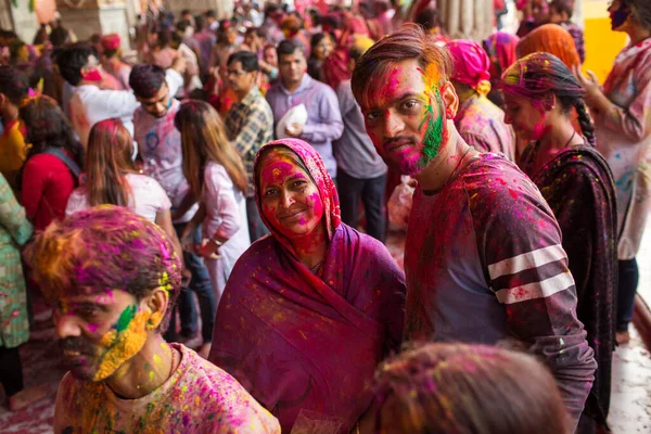 Jaipur India March Local People Celebrate Festival Holi March 2020 — Stock Photo, Image