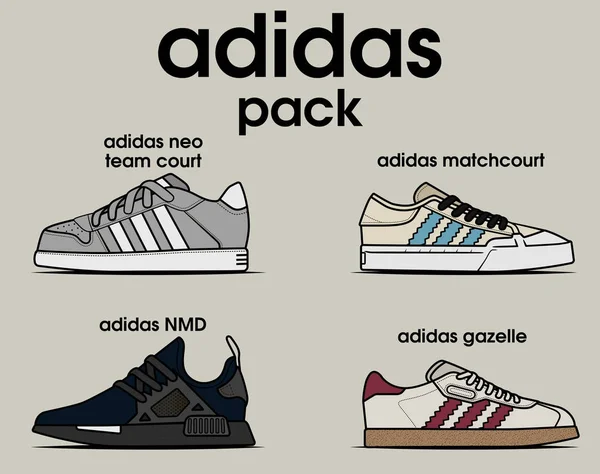 adidas shoes vector