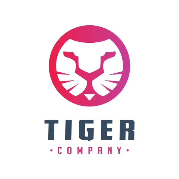 Tiger head logo design your company — Stock Vector