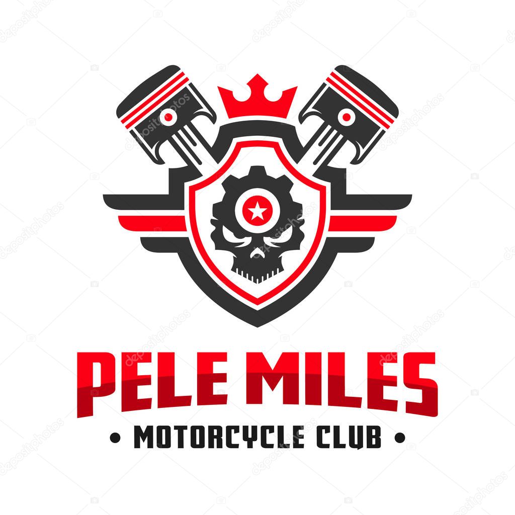 Motorcycle club community logo design