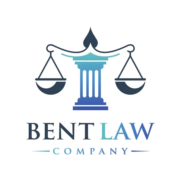 Legal logo design — Stock Vector