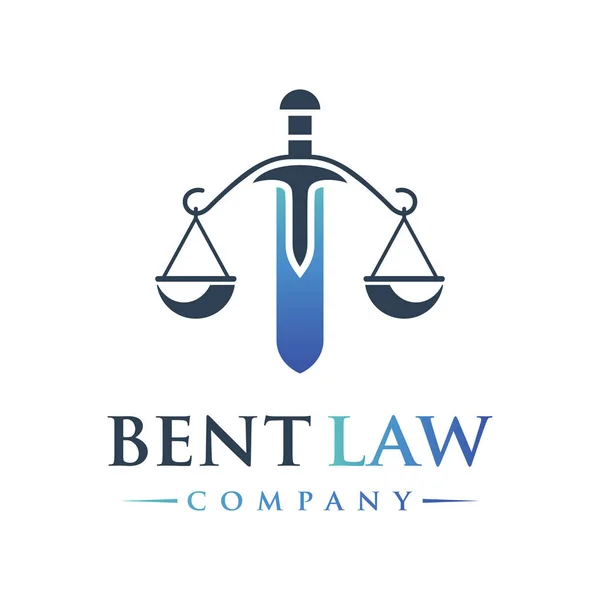 Legal logo design — Stock Vector