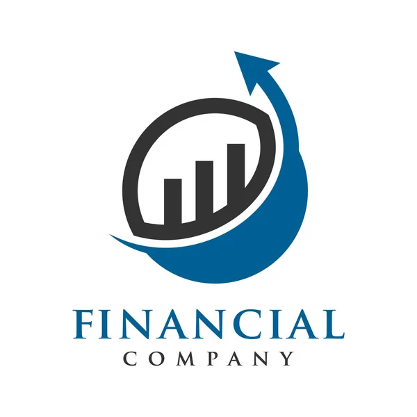Marketing a finanční obchodní logo — Stockový vektor