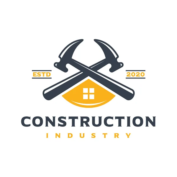 Ev inşa logosu tasarımı — Stok Vektör