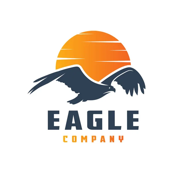 Conception de logo aigle volant — Image vectorielle