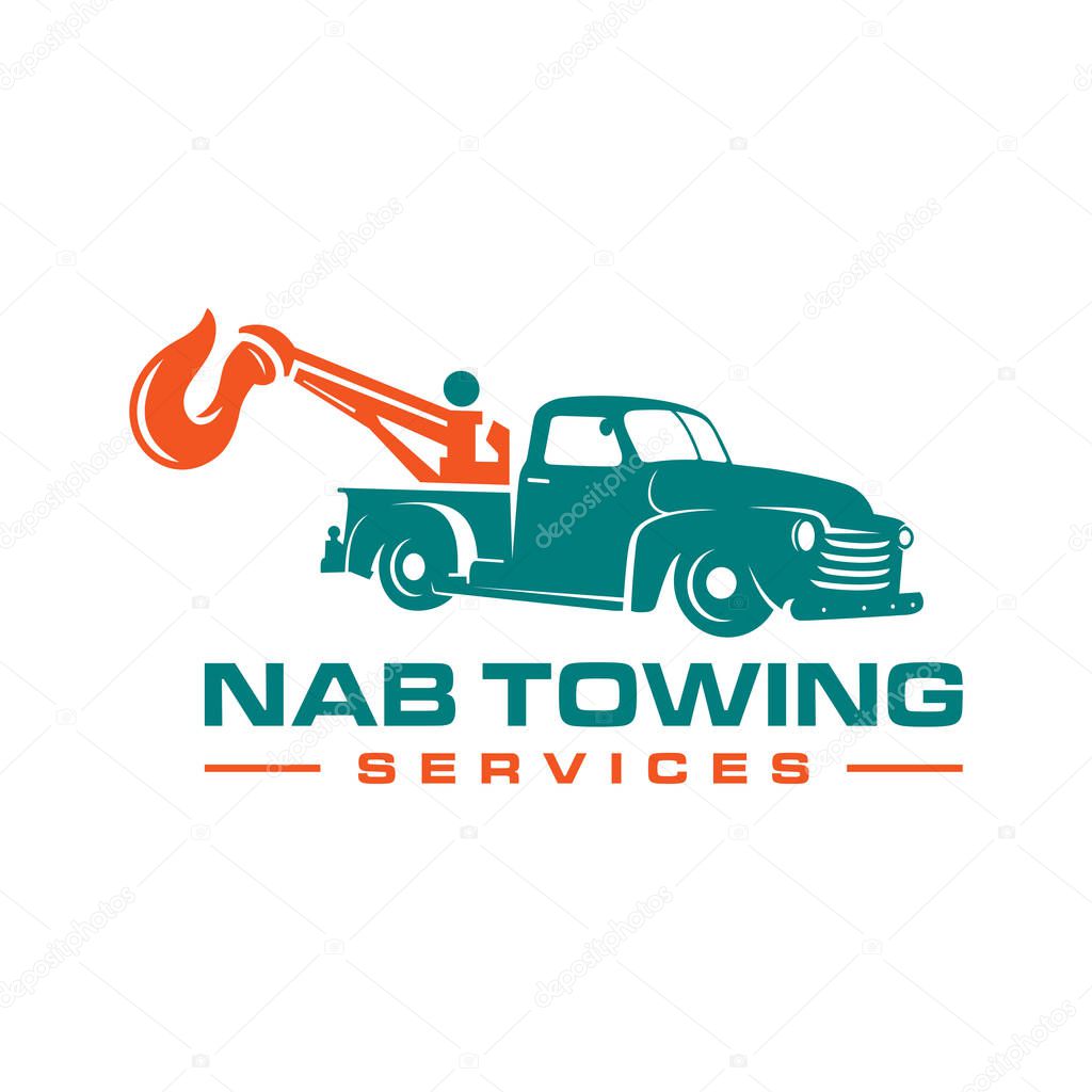 Towing car logo design your company