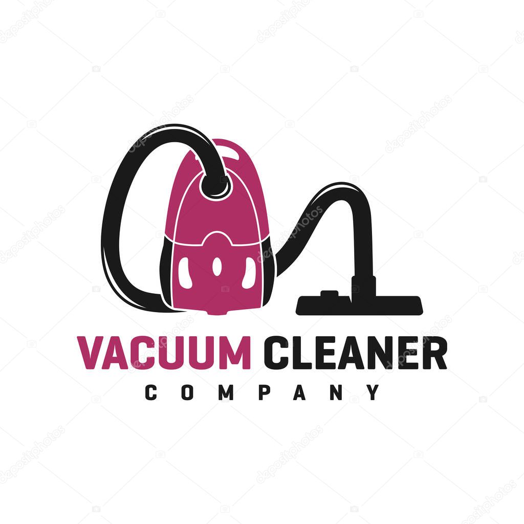 home cleanliness vacuum logo design