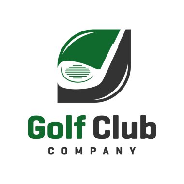 Logo tasarımı golf oynuyor.