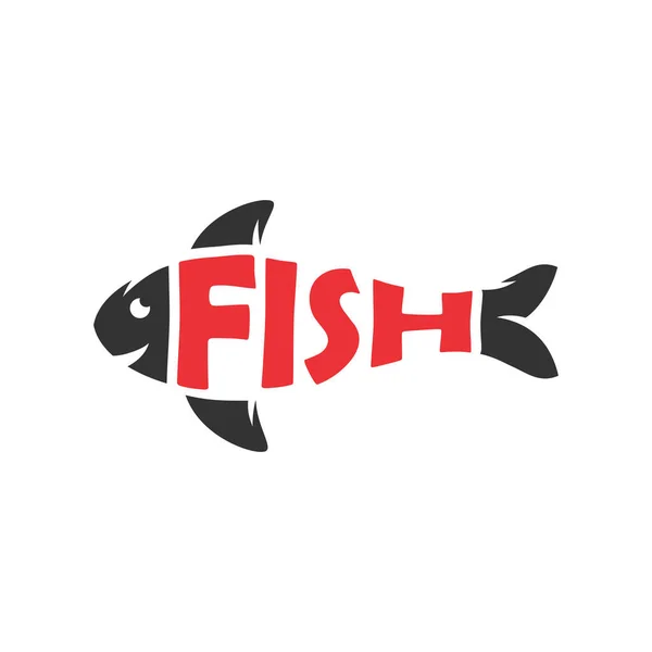 Fischliebhaber Logo Entwerfen Ihr Unternehmen — Stockvektor