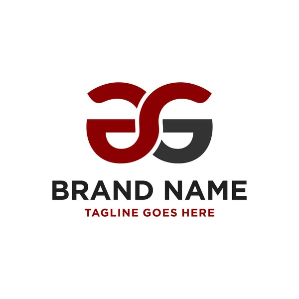 Merancang Logo Bisnis Dengan Huruf - Stok Vektor