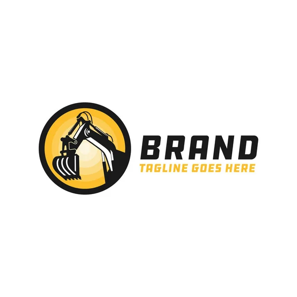 Kazı aracı tamir logosu tasarımı