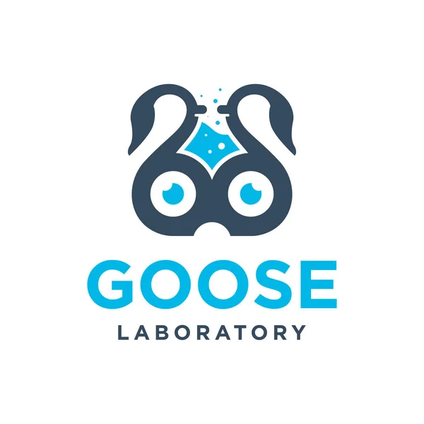 goose animal laboratory logo design