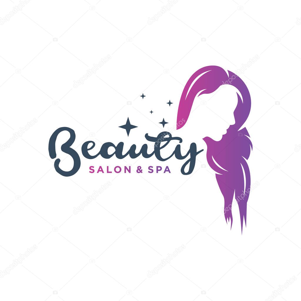 Hair salon and beauty logo design