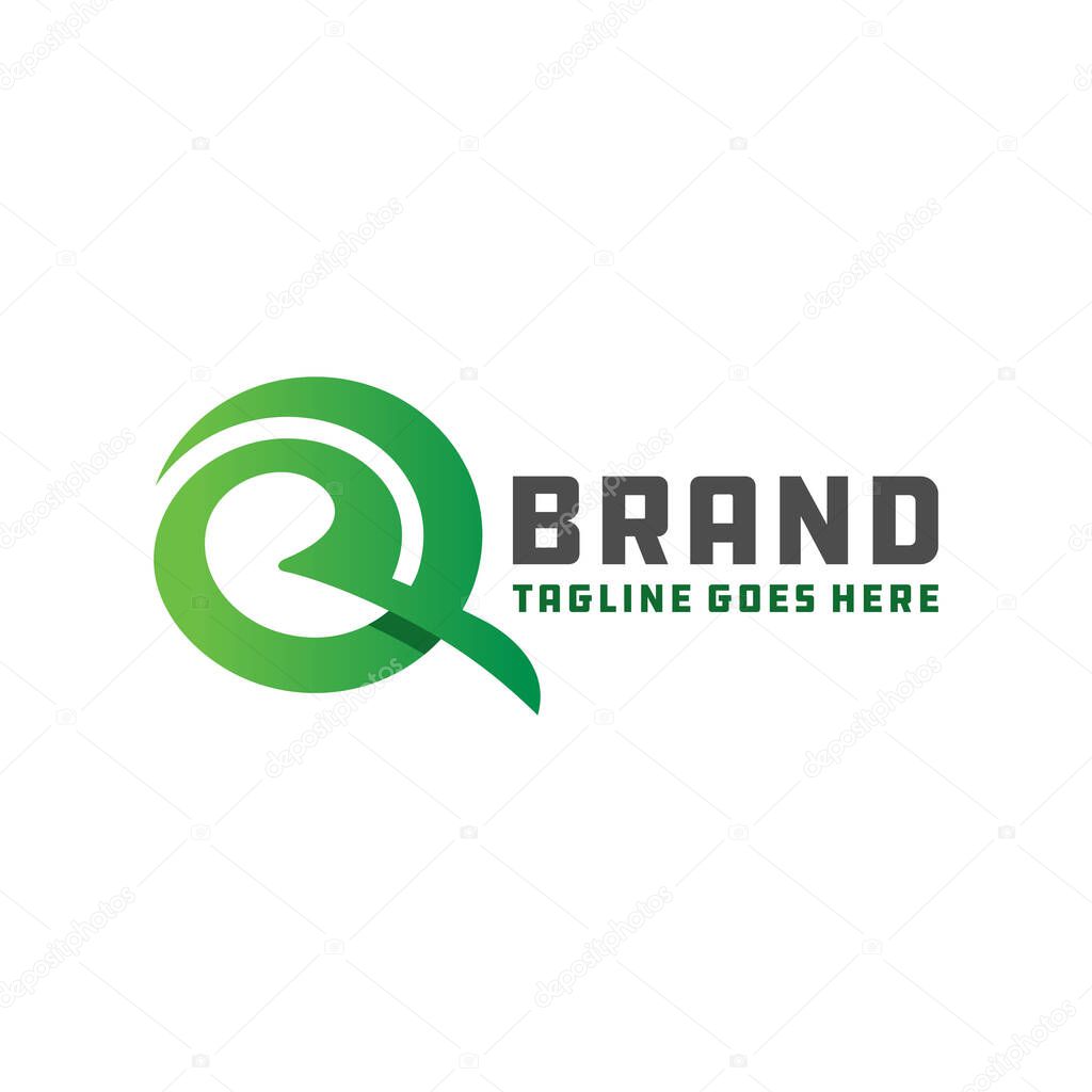 Logo design branding letter R