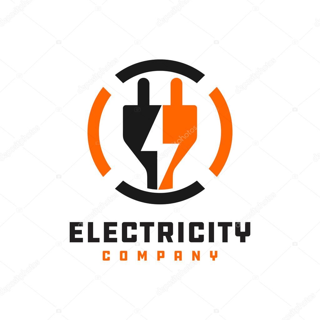 Electrical grid repair logo design