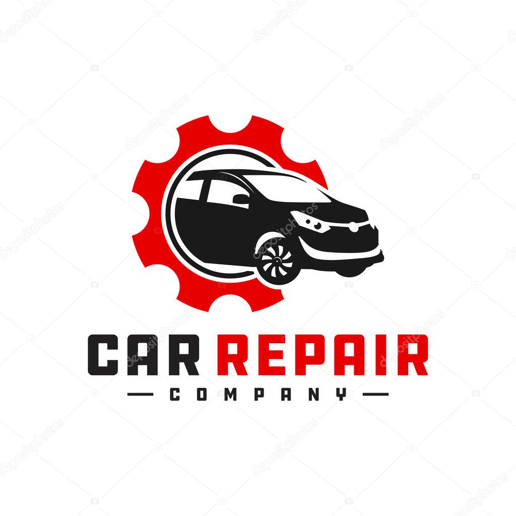 Car repair shop logo design