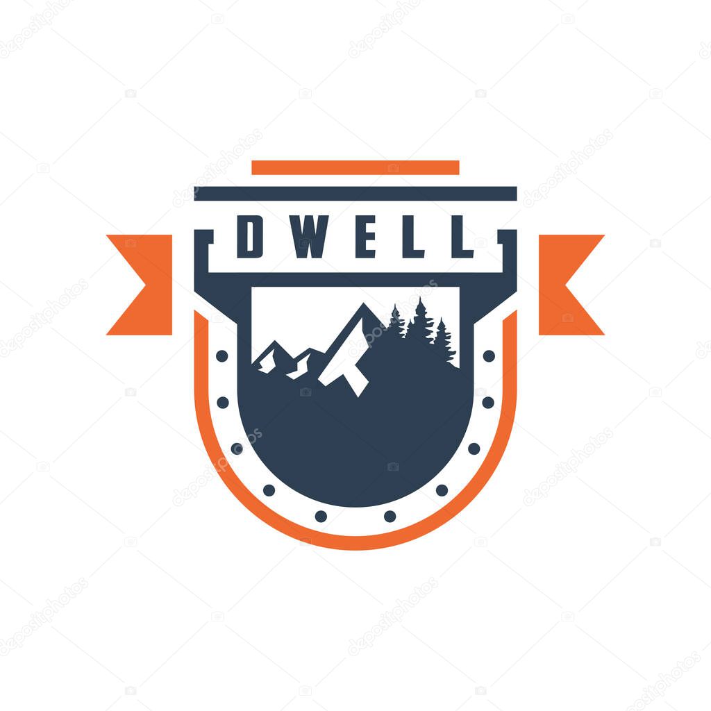 logo design emblem shield mount