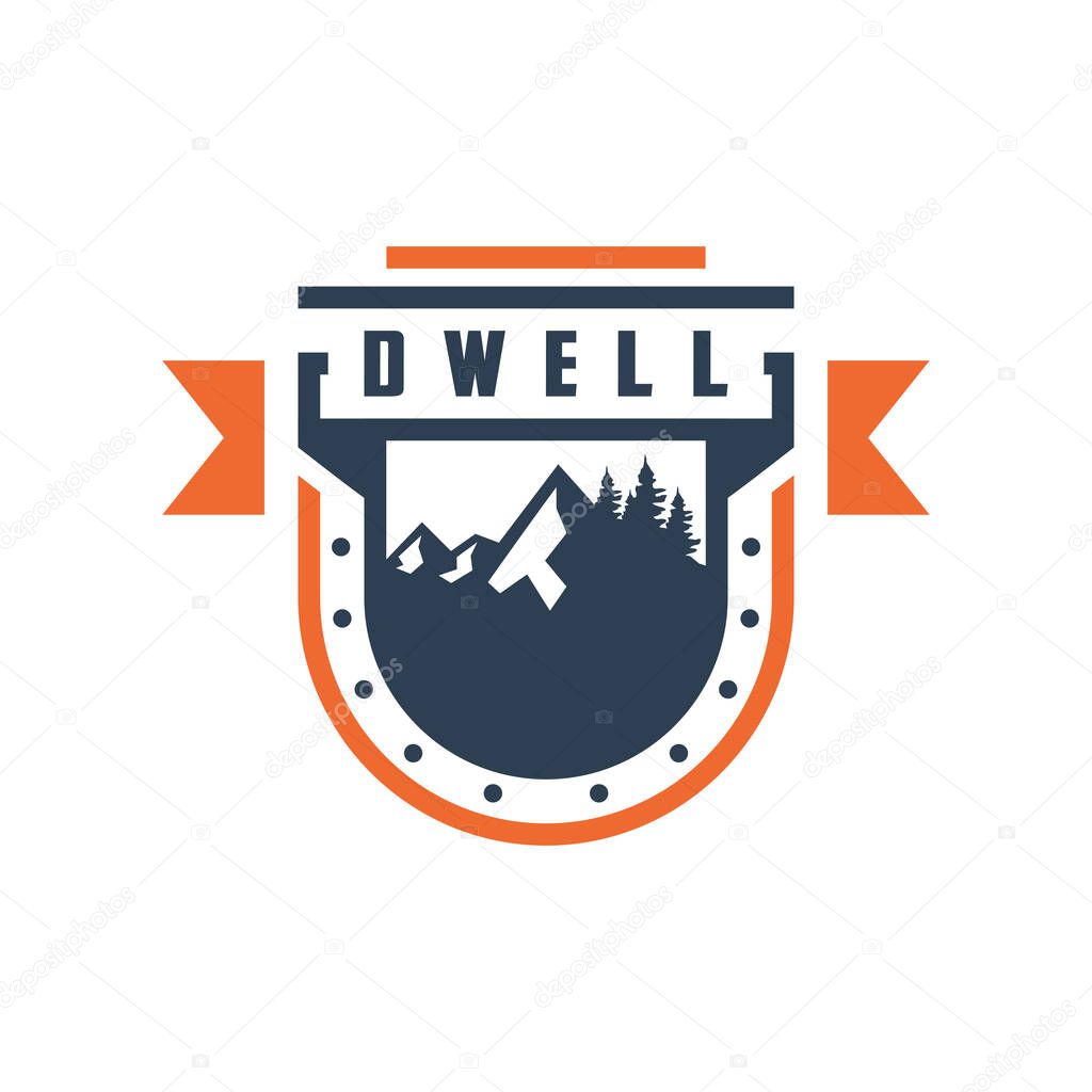 Logo design emblem shield mount