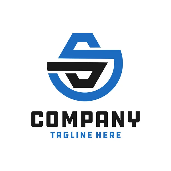 Logo Industriel Lettre — Image vectorielle
