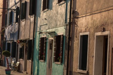 Burano şehir Venedik dünyanın en güzel şehri yakınlarında