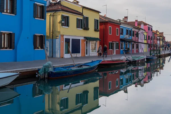 Burano Város Velence Világ Legszebb Városa Közelében — Stock Fotó