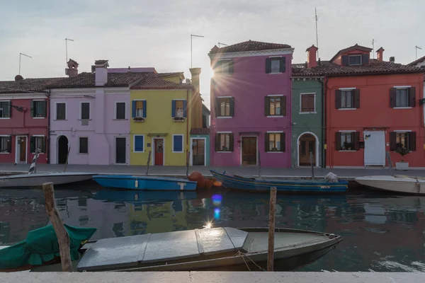 Burano Città Vicino Venezia Città Più Bella Del Mondo — Foto Stock