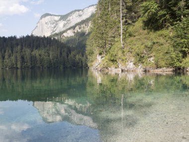 23 Temmuz 2017 Tovel alpin gölde adamello Brenta doğal park, Trentino ülke Kuzey Doğu İtalya,