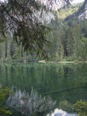 23 Temmuz 2017 Tovel alpin gölde adamello Brenta doğal park, Trentino ülke Kuzey Doğu İtalya,