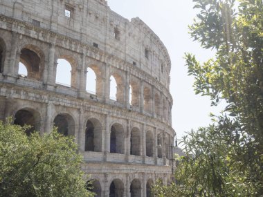 21 Nisan 2018, Kolezyum, Roma İtalya. Çok turist
