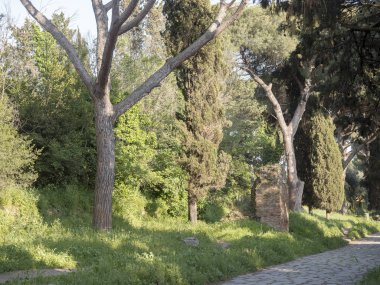 Via Appia, Porta Appia, Roma anicient yol üzerinden Appian yolu üzerinde 21 Nisan 2018
