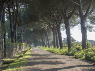 Via Appia, Porta Appia, Roma anicient yol üzerinden Appian yolu üzerinde 21 Nisan 2018