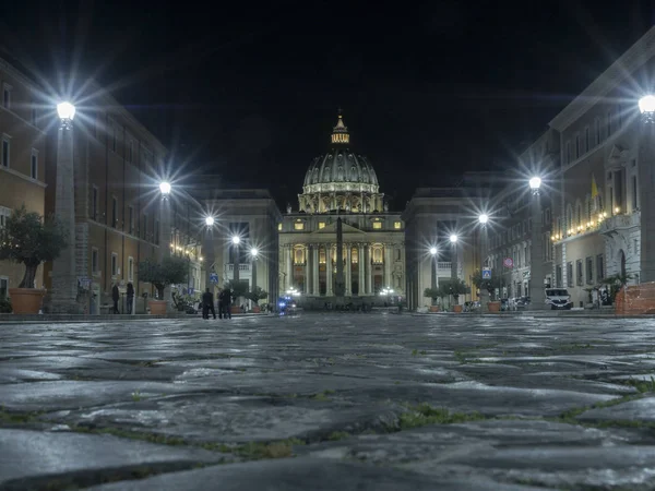 Abril 2018 Peters Basílica Conciliazione Estado Vaticano Roma Itália — Fotografia de Stock
