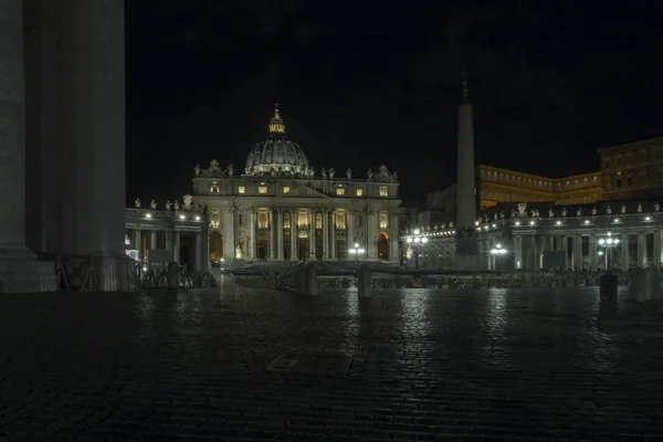 Nisan 2018 Peters Bazilikası Tarih Yolu Ile Conciliazione Vatikan Devleti — Stok fotoğraf