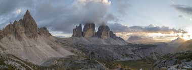 Trentino 'daki Tre cime di Lavaredo.