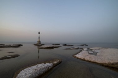 Sirmione Sahili Gece ve Günbatımında