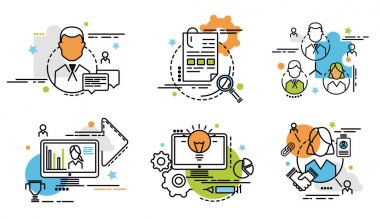 Anahat simgeleri takımının dizi.