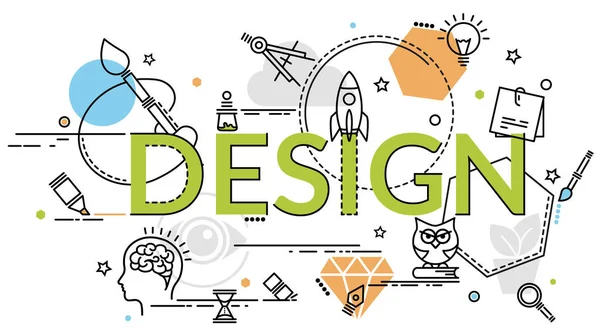 Düz renkli tasarım konsepti için grafik tasarım. Infographic yaratıcı ürünler yapma fikri.