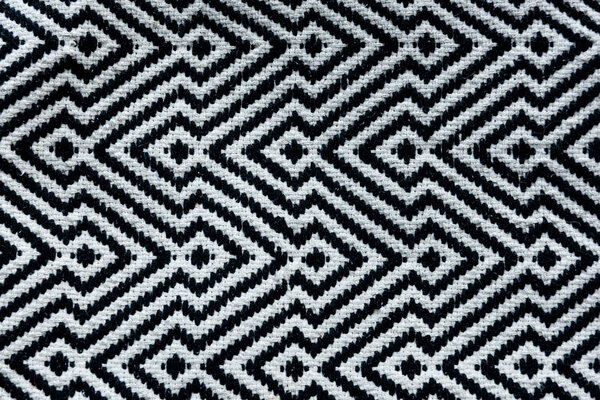 Black and white rug pattern background