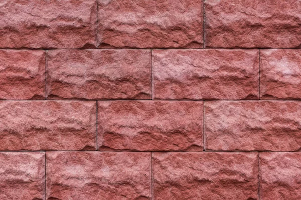 Pedra vermelha tijolos textura fundo — Fotografia de Stock